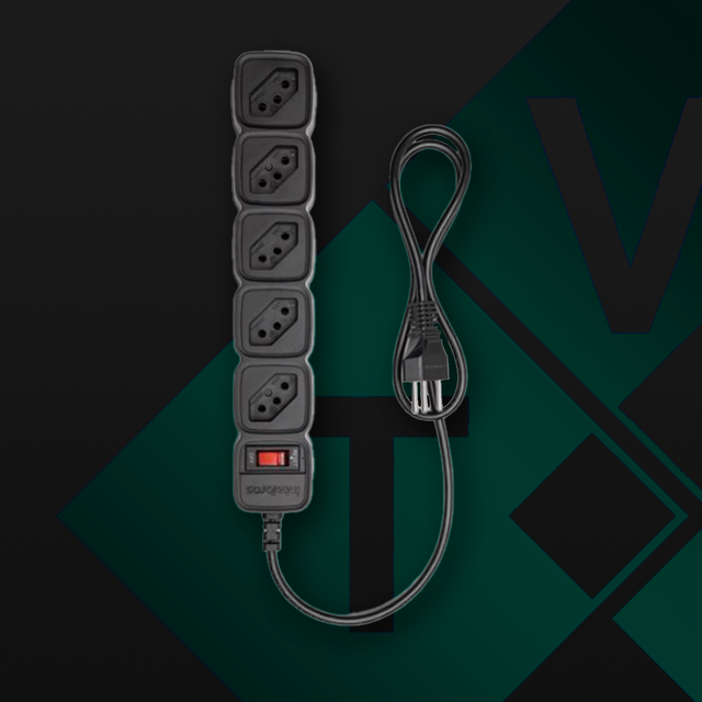 EPE 205 & EPE 205+ - Protetor Eletrônico de 1 Metro com 5 Tomadas 