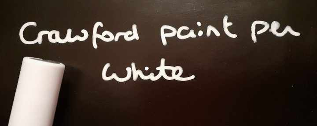 Zelebs in shed CHOOSE YOUR MARKER Crawford &amp; Black Paint Pen WHITE