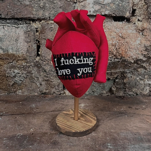 Anatomical Human Heart - I fucking love you