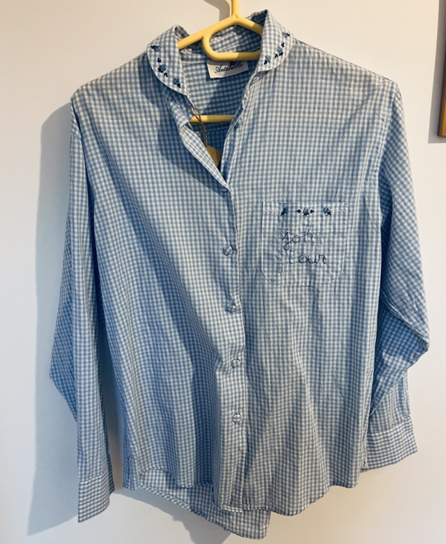 Chemise Jolie fleur brodé