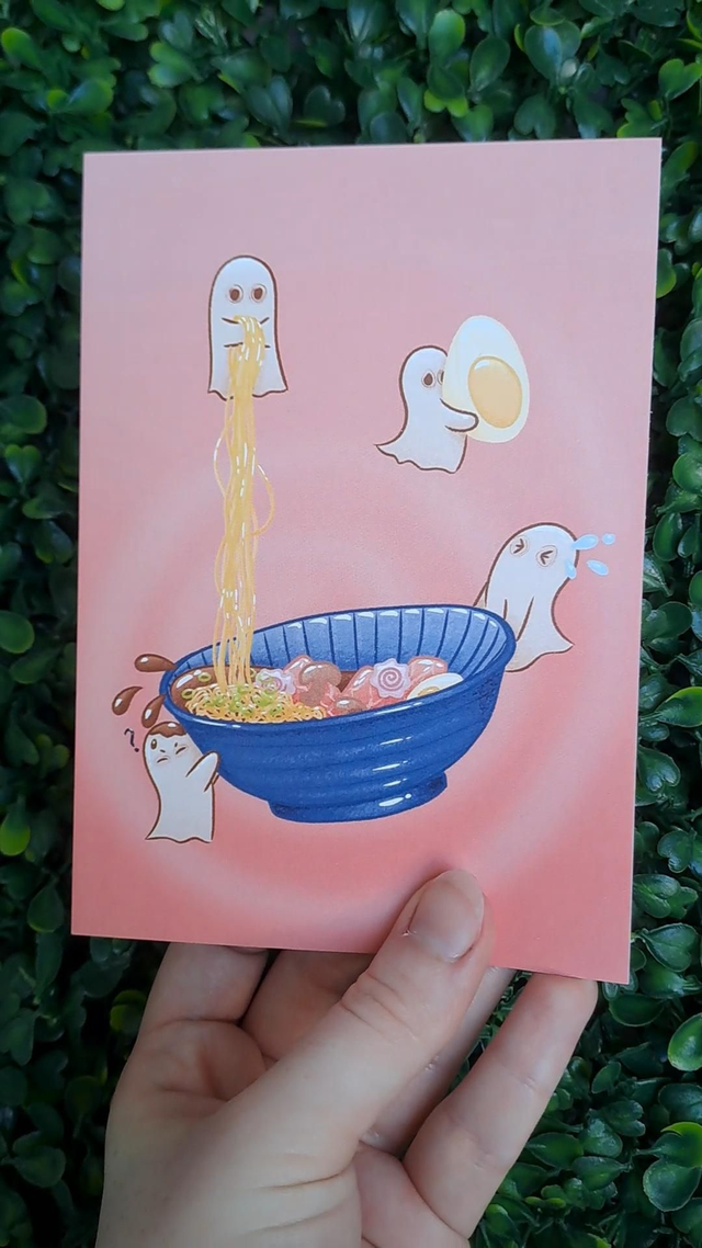 Postcard Ghostly Ramen