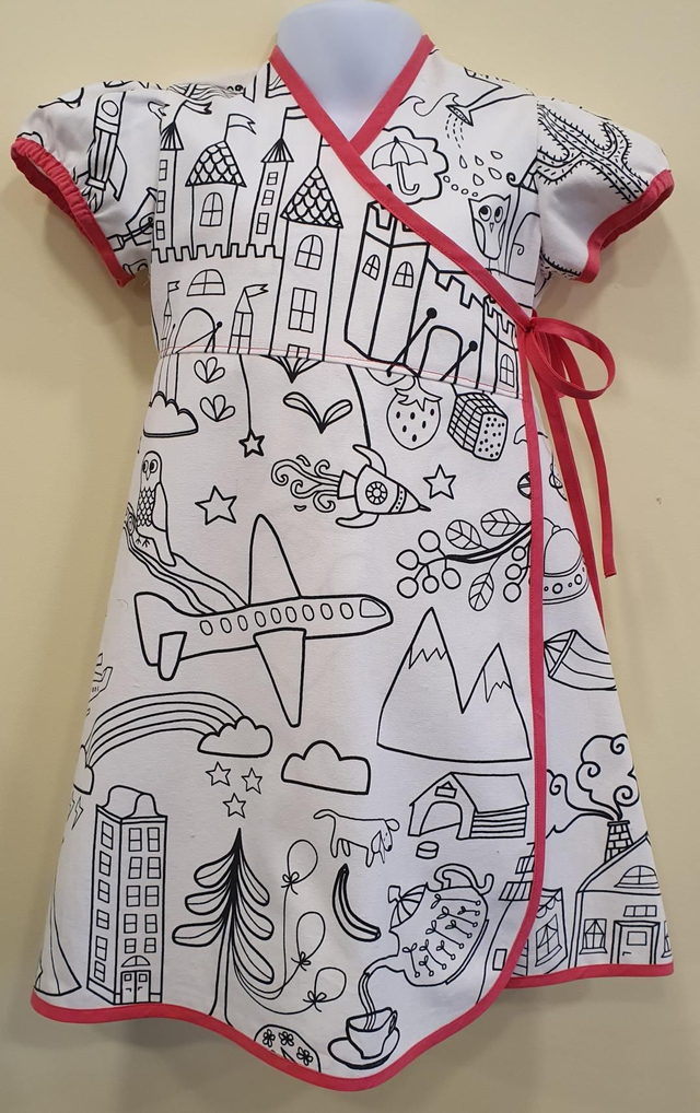 3-4 years &#039;Matilda&#039; Wrap dress