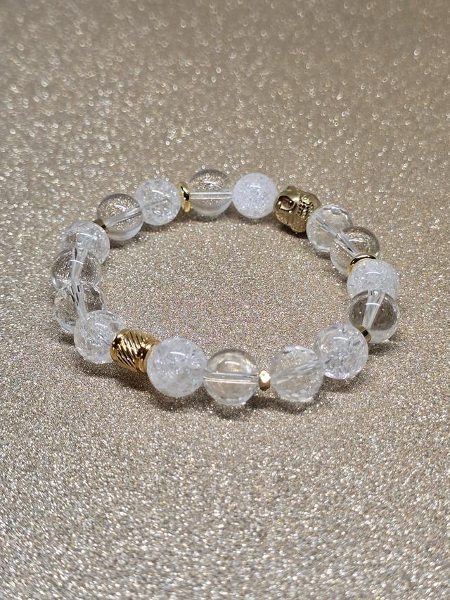 Bracelet Cristal de roche en 1 cm