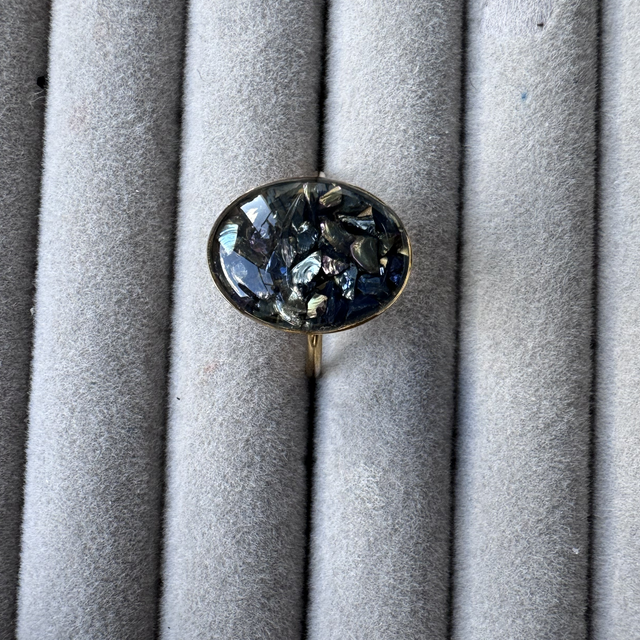 Druzy fusion Gold Ring