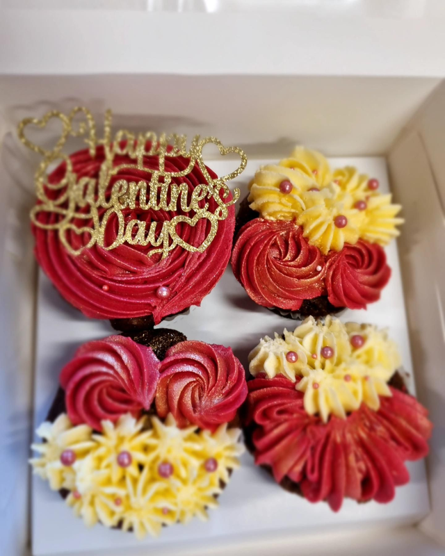 DF/GF 4 Valentines day Cupcakes ( not suitable for posting)