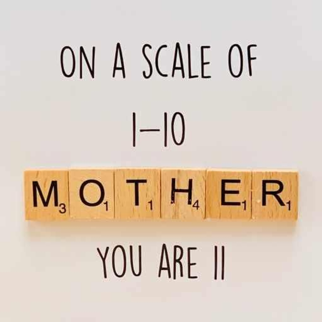 Mother 1-10 Scale Scrabble