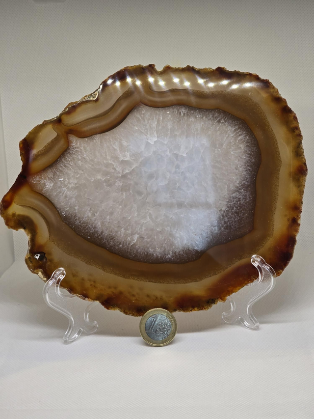 Tranche d'Agate + support 