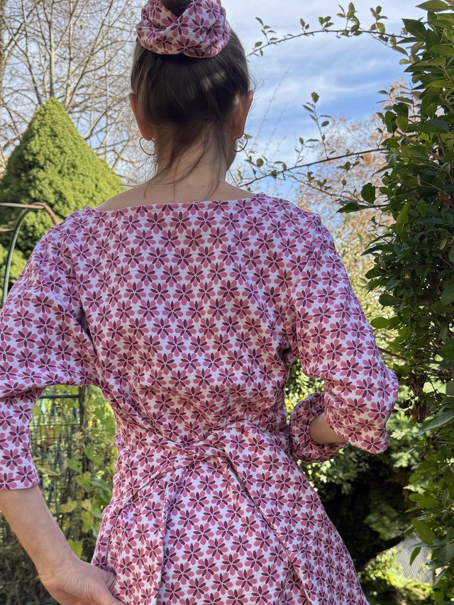 Robe MiKdo vintage fleurs roses