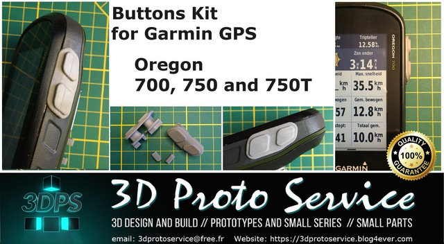Garmin Oregon 700  / Oregon 750 (T) On/Off Buttons kit / Cover Case Bouton