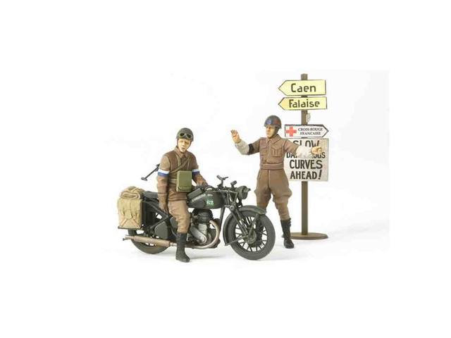 Moto BSA M20 et policiers milit Tamiya 35316 1/35