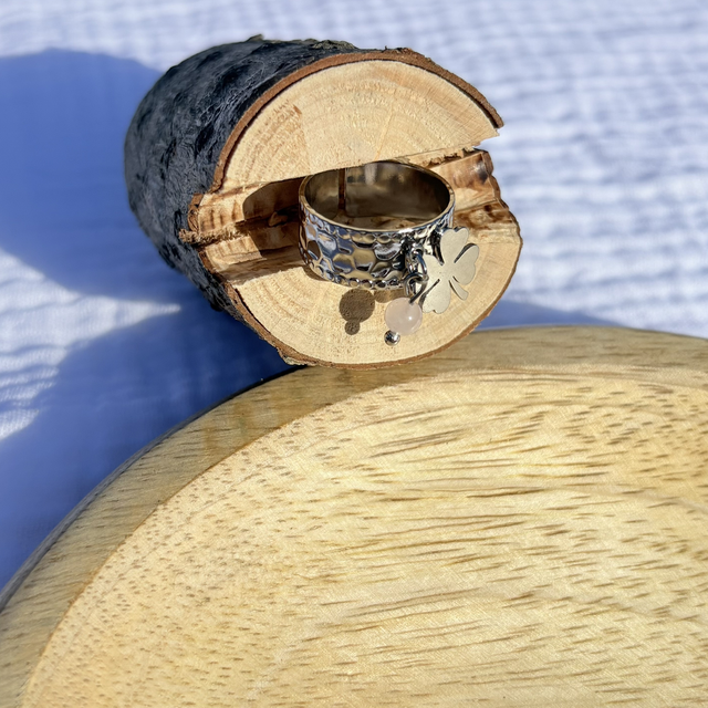 Bague quartz rose