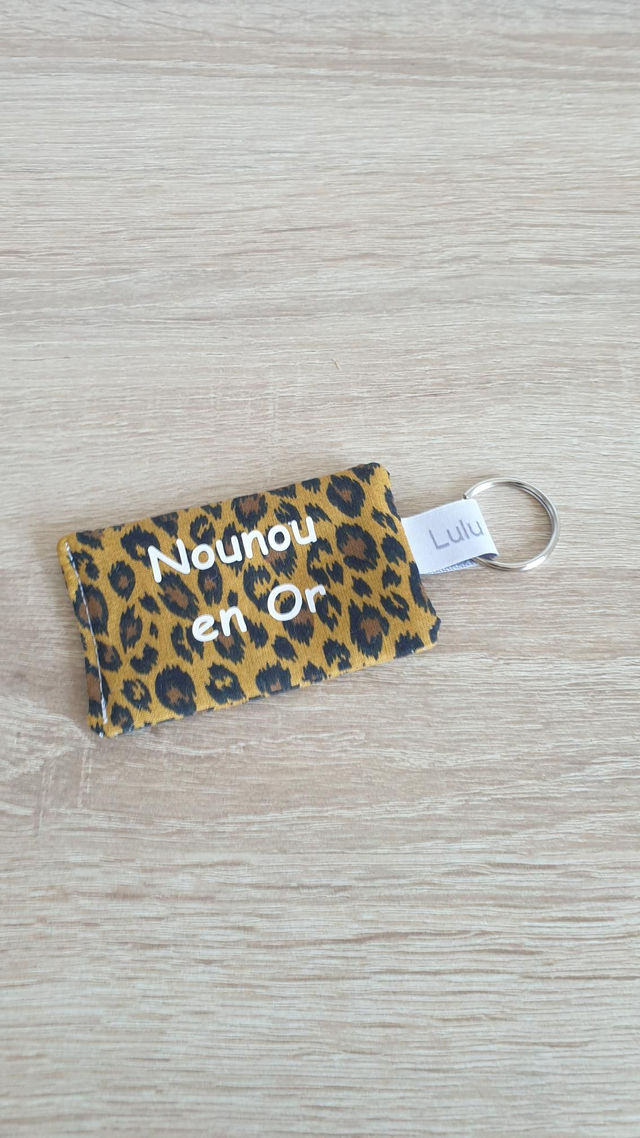 Porte clés Nounou en Or (léopard 🐆)