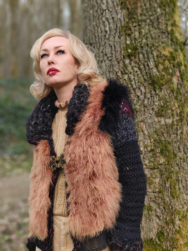 Gilet beauté plumé