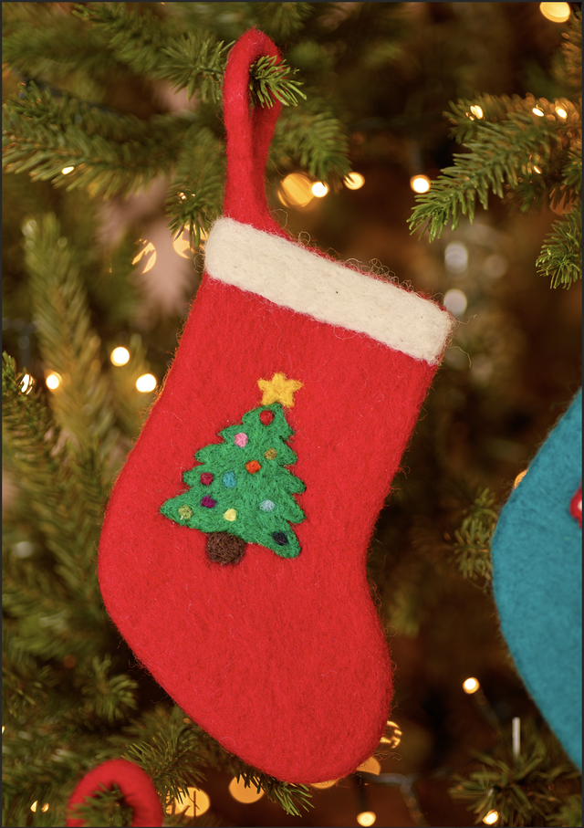 Felt Character Mini Stockings, Available in 5 Designs