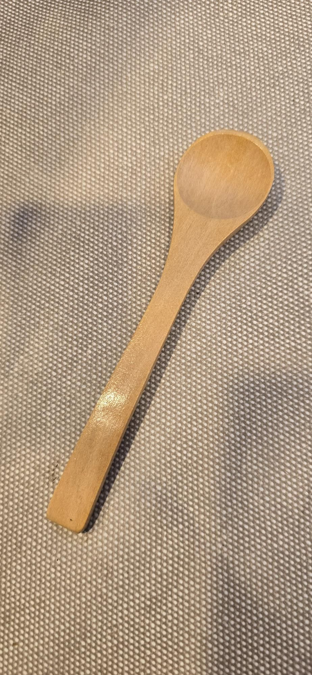 Cuillère bois - 12 cm - miel solide