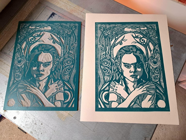 Away With The Fairies handmade print