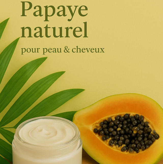 Beurre de Papaye 100% Naturel – Soin Nourrissant Peau et Cheveux 