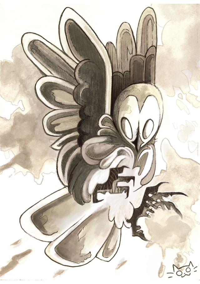 Série animaux de la forêt - La chouette