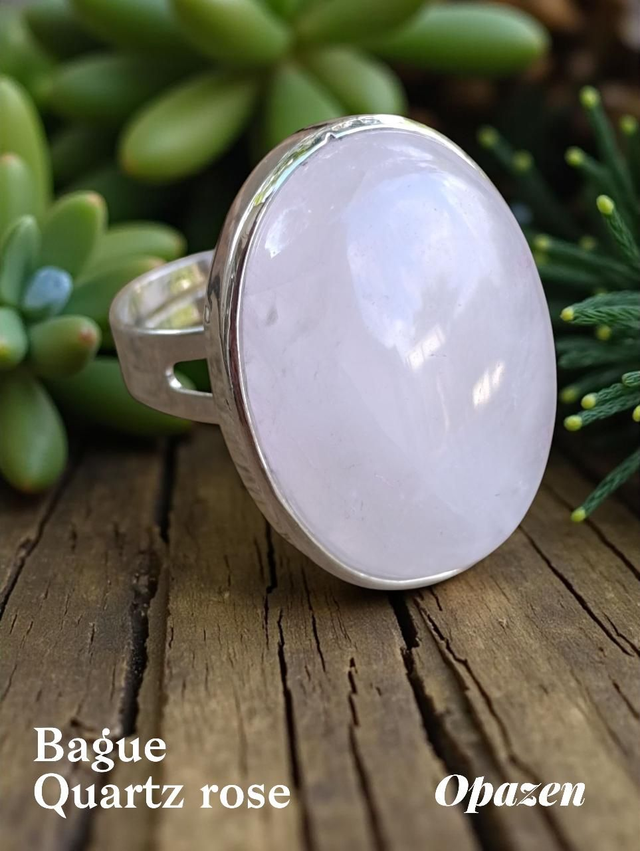Bague Quartz rose 