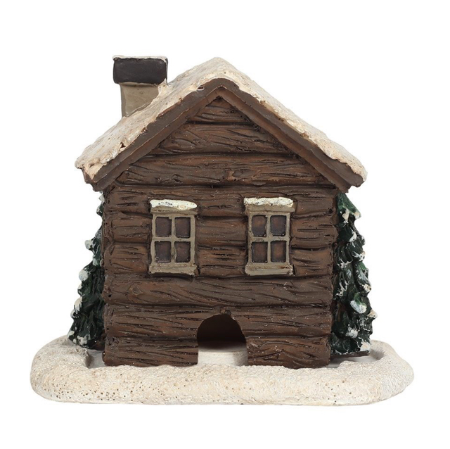 Log Cabin Incense Cone Burner