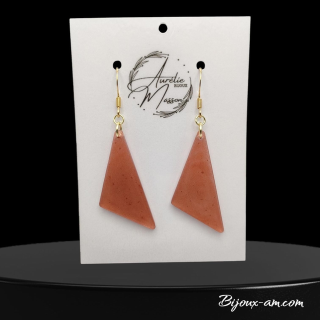 Boucles d'oreilles résine
