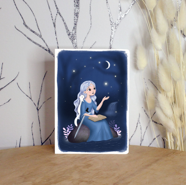 Carte postale "La Dame du Lac"