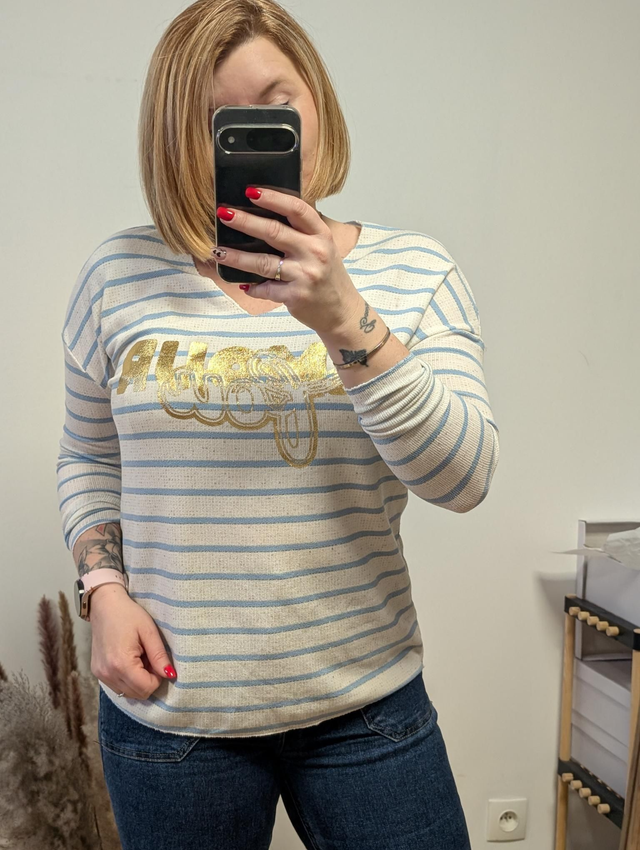 Pull Marinette bleu ciel 