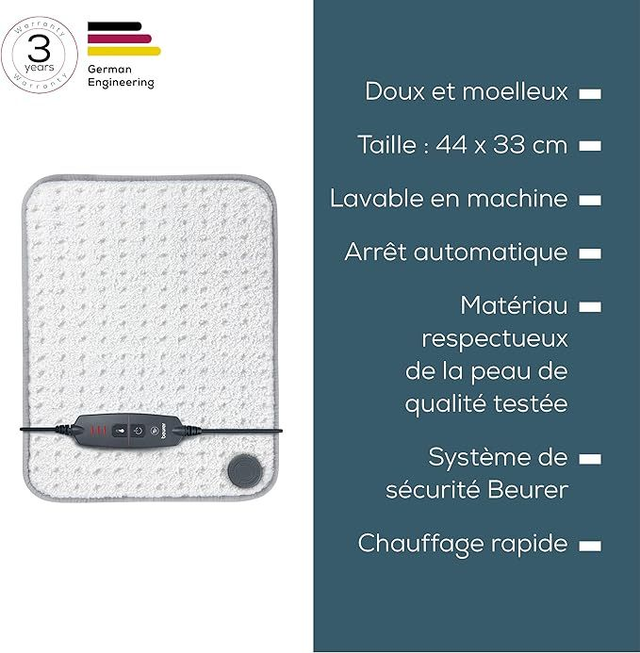 Beurer Coussin Chauffant HK 43 Blanc