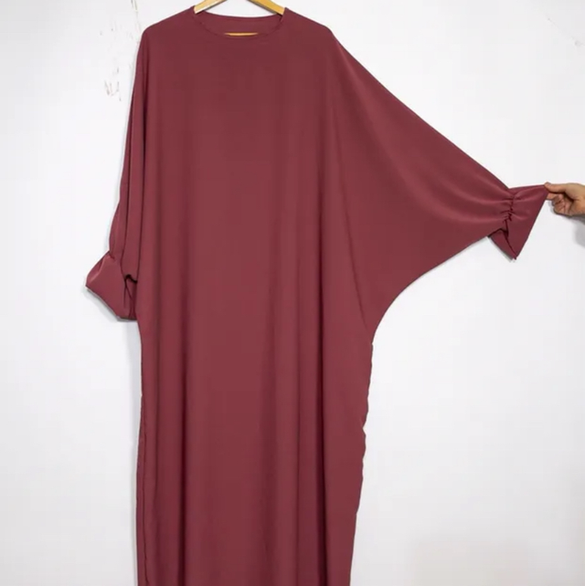 (34)abaya papillon soie de Médine          