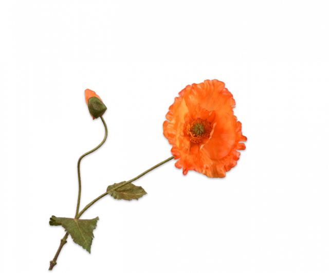 Silk-Ka Klaproos Oranje 67cm