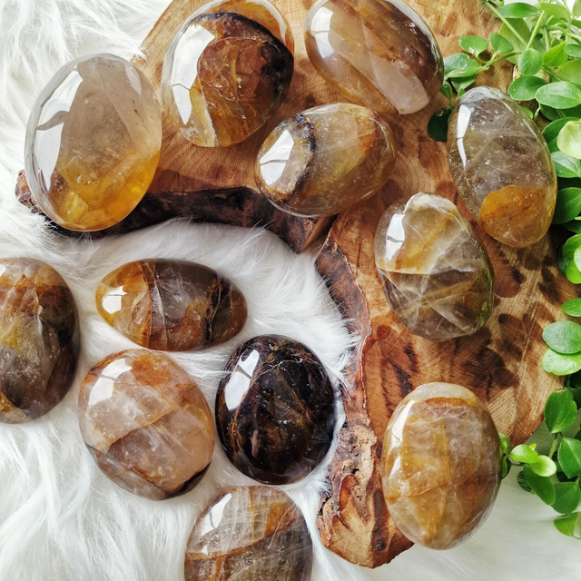 Golden Healer Palms Stone