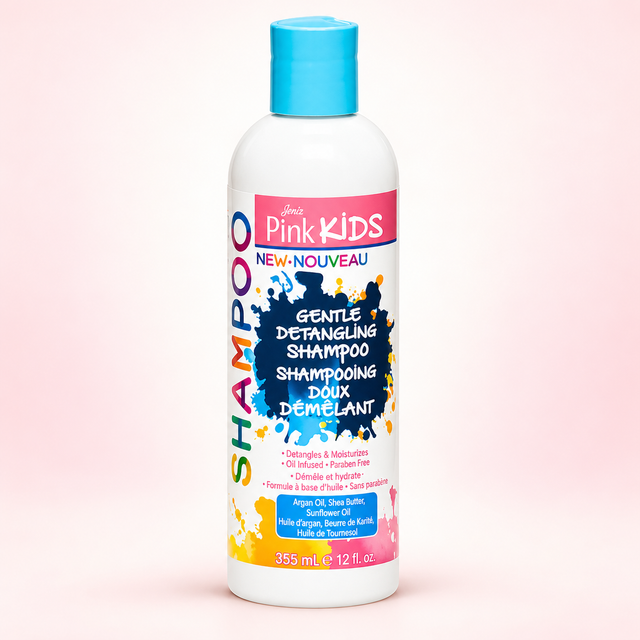 Luster’s Pink Kids Gentle Detangling Shampoo – Sanftes Kinder-Shampoo für leichtes Entwirren – 355 ml