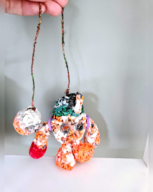 Jasmine Scent Ball Monster Car Air Refresher Hanging Wall Decor ECO Handmade