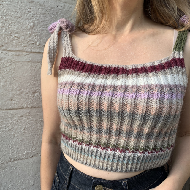 Stripey crop top 