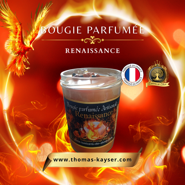 Bougie Parfumée Artisanale « Renaissance » 340 g