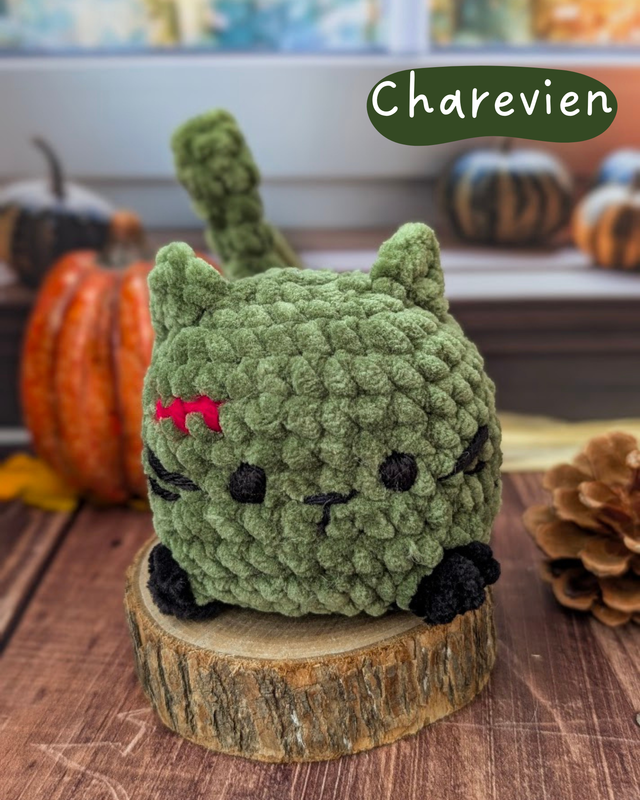 Chat en crochet , peluche à adopter