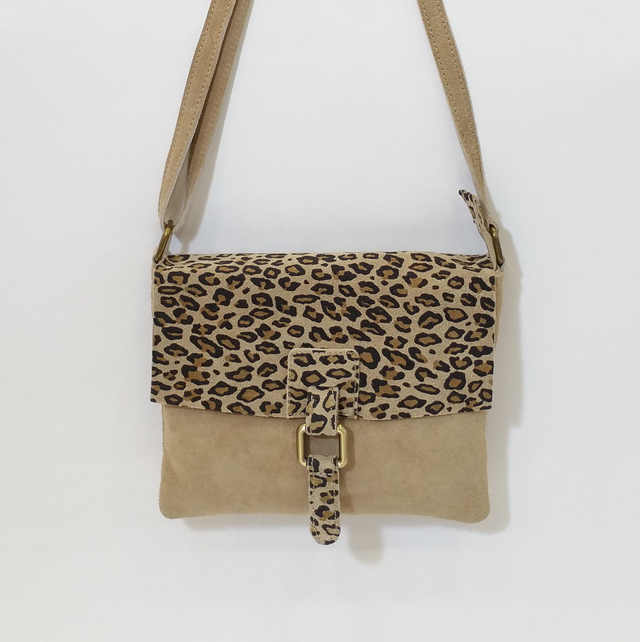 Sac cuir léopard 