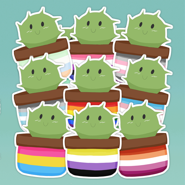 Cactus Pride Vinyl Stickers