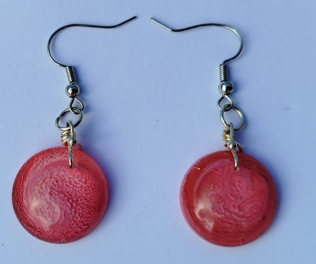 Boucles d'oreilles résine