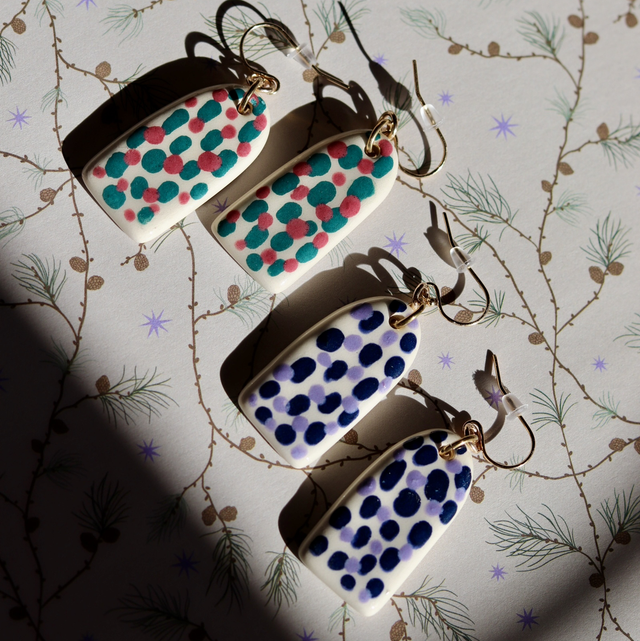 Boucles d’oreilles en céramique