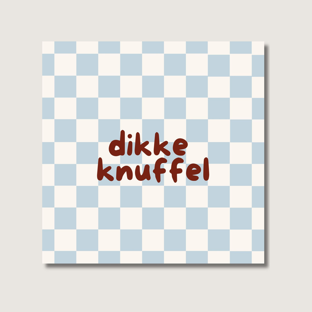 Minikaart - dikke knuffel