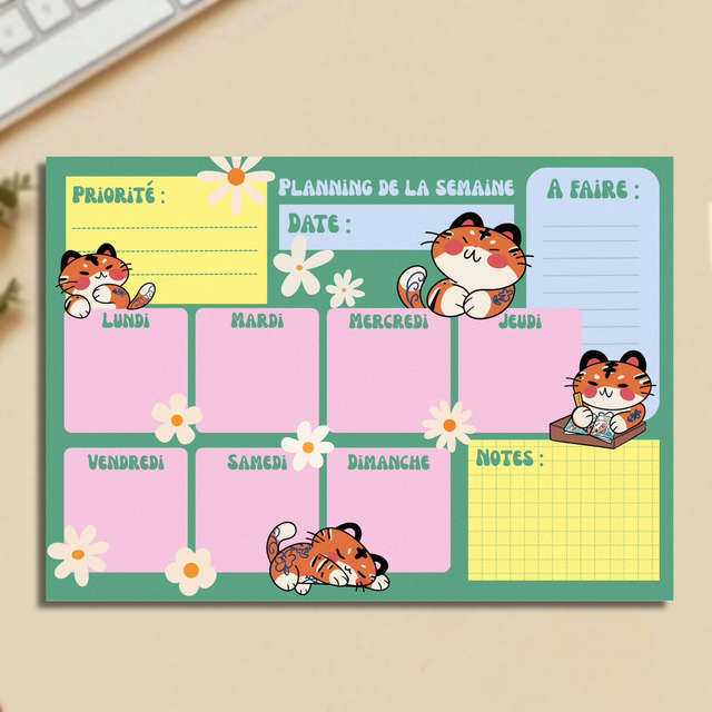 Planner de la semaine 