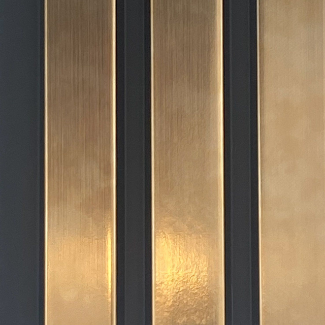 Sulcado Slat Wall Cladding Panel (122mm) – Rose Gold (Large) 3D Timber-Effect