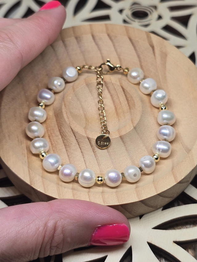 Bracelet Perle de culture d'eau douce 0,7 cm