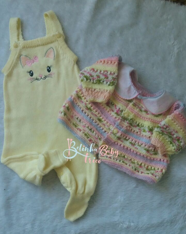 Casaquinho e jardineira