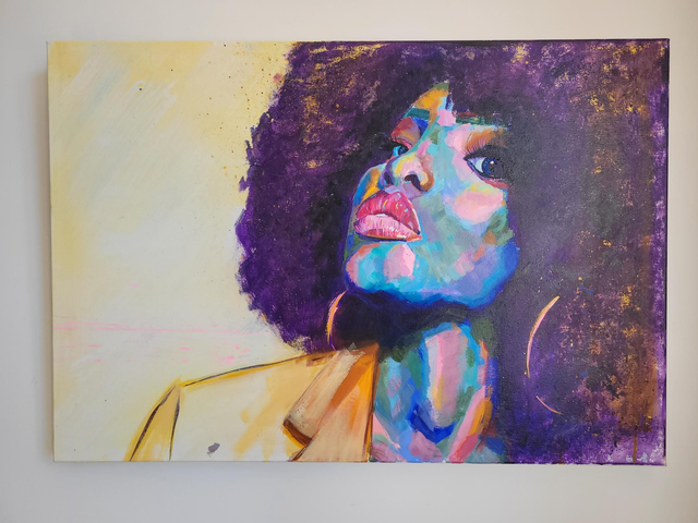 'I am who I am' limited edition art print by @buzemanart, 40x50cm 