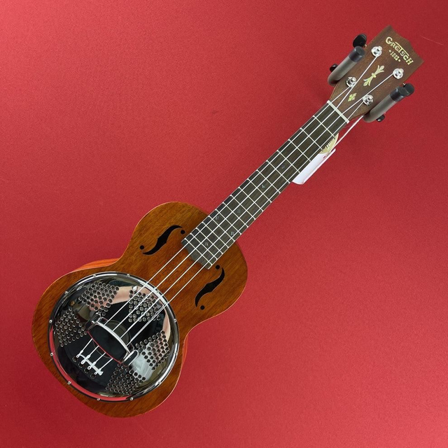 resonador Gretsch G9112 natural con funda, teñido caoba miel 