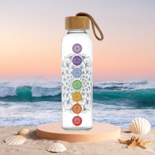 Gourde en verre &quot;Chakras&quot;