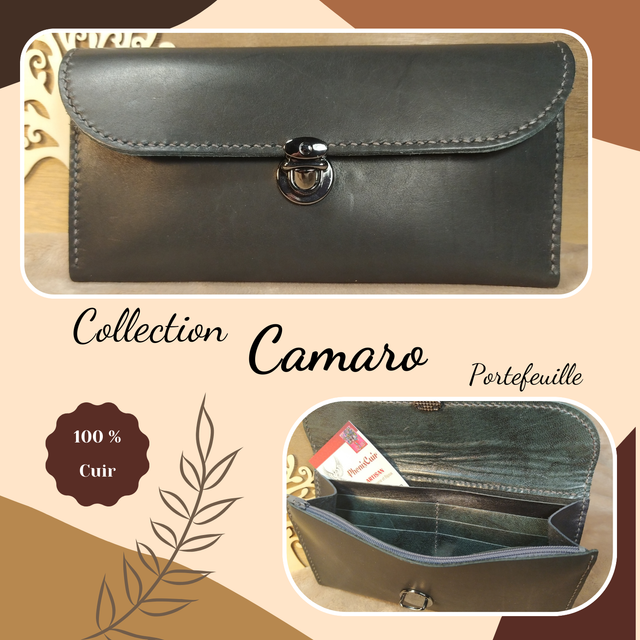 CAMARO portefeuille - Noir mat