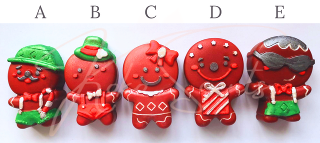 Gingerbread Man Wax Melt Shape (Various Colours)